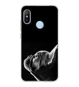 PrintiFy Xiaomi Mi A2 Lite ile Uyumlu Köpek 1 Kamera Korumalı Şeffaf Kılıf