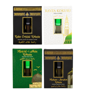 Kabe Örtüsü Kokusu Medine Ravza Kokusu Mescidi Aksa kokusu ve Makamı İbrahim Kokusu Alkolsüz Esans 3ml