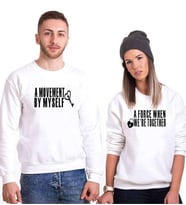 Tshirthane A Movement By Myself Sevgili Kombinleri Sweatshirt Kombini (Tek Ürün Fiyatıdır.)