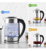 Karaca Cam Inox Bitki Çayı Makinesi ve Su Isıtıcı Kettle