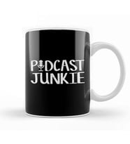 Cute Podcast Junkie Podcasting Podcasters Addict Kupa Bardak Porselen