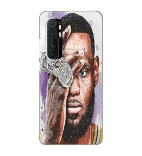 Xiaomi Mi Note 10 LITE Uyumlu Lebron James Tasarımlı Şeffaf Telefon Kılıfı
