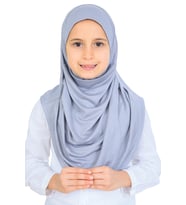 Kız Çocuk Hazır Başörtüsü Pratik Penye Şal Tesettür Giyim
