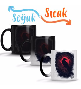 Black Crow Sihirli Kupa Bardak Porselen
