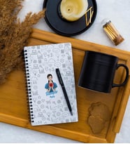 Güzel Hemşire Defter - Kupa - Kalem Seti (Model 1)