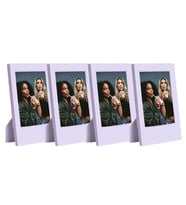 Instax Mini Film Uyumlu Lila 4'lü Klasik Fotoğraf Çerçeve Seti