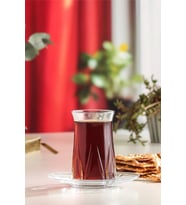Şeffaf Cam Çay Seti 6 Kişilik 165 ml, Zarif ve Kullanışlı Tasarım