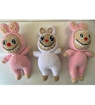 Pofuduk Labubu Oyuncak (Pembe-Pembe-Pembe)
