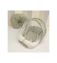 Cibinlikli Bebek Babynest Uyku Seti - %100 Pamuklu (Yeşil)