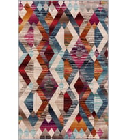 Eliana Home Baskılı, Yıkanabilir Kaymaz Taban Salon Halısı LNA0628 100x150 cm (Bej)