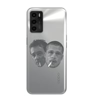 Oppo A55 Uyumlu Fight Club Desenli Şeffaf Telefon Kılıfı