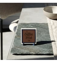 The Coffee Break Time Yazılı Modern Dekoratif Obje, Kahve Köşeleri İçin Şık Bir Parça 10x10 cm