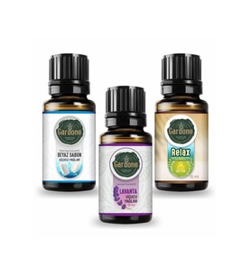 Lavanta + Beyaz Sabun + Relax ( Oda Kokusu Aroma Terapi Buhurdanlık / Difüzör Yağı ) 3 Adet x 10 ML