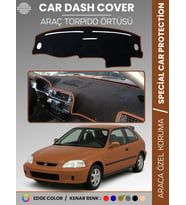 Honda CİVİC ( EJ-EK-EM) (1995-2000) Torpido Örtüsü Göğüs Koruma Tam Uyum UV Koruma Kaymaz