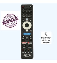 (SES KOMUTLU) ONVO GOOGLE TV SES KOMUTLU LED TV KUMANDA