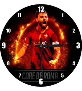 Cakatablo Roma Ateşi Daniele De Rossi Duvar Saati