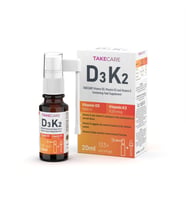 TAKECARE Vitamin D3, Vitamin K2 ve Vitamin E İçeren Takviye Edici Gıda 20ml Sprey ve Damla