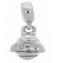 Kadın Böcek Model Mini Gümüş Charm