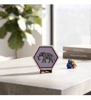 Modern Fil İşlemeli Masaüstü Süsü Yaşam Alanlarınıza Pozitif Enerji Katan Estetik ve Şık Tasarım 10x10 cm, Mor