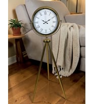 River World Ayaklı Saat Tripod Gold Prestige Roma