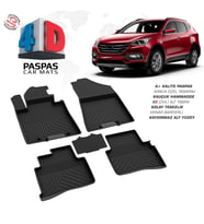 Hyundai Tucson 4D Araca Özel Havuzlu Kauçuk Paspas 2015 ve Üzeri (Karışık)