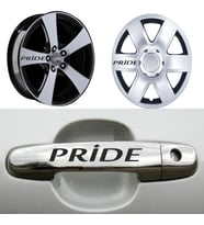 Piride Kapı Kolu Jant Sticker (10 Adet) Etiket Yapıştırma Z142