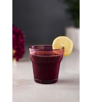 Akrilik Mürdüm Tekli Kısa Bardak & Su Meşrubat Kahve Yanı Bardağı 300 Ml ( Cam Değildir )