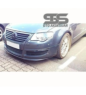 Vw Passat B6 Cupra R Uyumlu Ön Lip Mat Siyah Ön Tampon Lip
