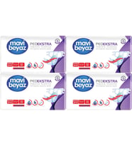 Mavi Beyaz Ped Ekstra Tekstil Yüzeyli Yetişkin Bel Bantlı Hasta Bezi XL Ekstra Büyük 120 Adet