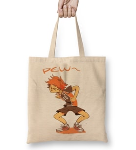 Anime Haikyuu Shoyo Hinata Chibi Pegatina 01 Bez Çanta Uzun Saplı