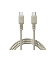 Sharge Retro USB-C to USB-C 100W Hızlı Şarj Kablosu - Gri