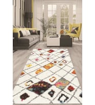Dijital Kaymaz Taban Yıkanabilir Modern Renkli Salon Halısı Mutfak Halısı Yolluk ND-HT-1528 (Çok Renkli)