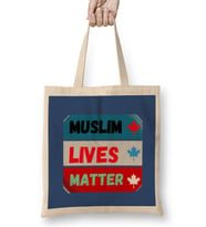 Muslim Lives Matter Canada Stop Racism -Stop Hate Crimes Bez Çanta Uzun Saplı