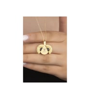 925 Ayar Gold Ayçiçeği Gümüş Kolye