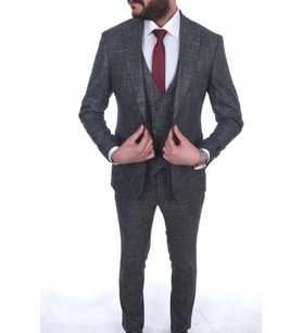 Jan Carlucci Slimfit Yelekli Drop 6 Takım