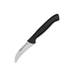 38044 Ecco Kıvrık Eğri Sebze Dekor Bıçağı 7,5 Cm - Siyah