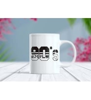 90's Kids Retro Oyun Fontlu Nostaljik Kupa Bardak (Beyaz)