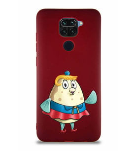 Xiaomi Redmi Note 9 Soft Premier Kapak Bayan Puff Tasarımlı Silikon Kılıf - Mürdüm (Şeffaf)
