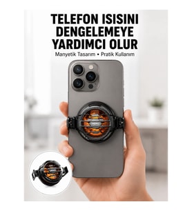 Mey İthalat® Mobil Oyunlar İçin Serinletici Telefon Fanı Sessiz Çalışma Geniş Kıskaçlı Tasarım Y