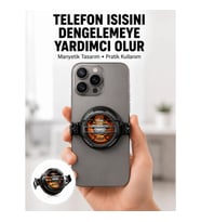 Mey İthalat® Mobil Oyunlar İçin Serinletici Telefon Fanı Sessiz Çalışma Geniş Kıskaçlı Tasarım Y