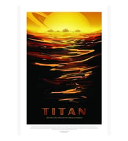 Nasa Uzay Turizmi Posterleri: Titan Tablo Ahşap Poster Dekoratif