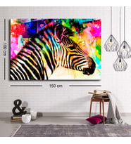 Miyrem Exclusive Serie"  Zebra Pop Art Kanvas Tablo