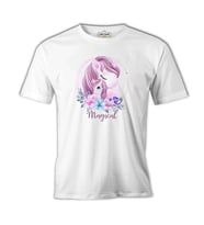Mamacorn Çiçek Anneler Günü Beyaz Unisex Tshirt