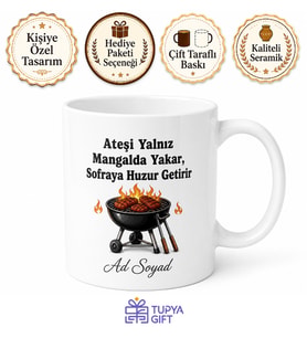 Dünyanın En İyi Bacanağı Esprili Mangalcı Hediye Kupa Bardak