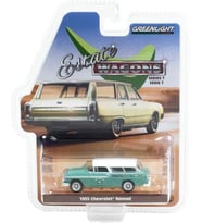 GreenLight 1955 Chevrolet Nomad Holley Estate Wagons 1:64 Model Araba