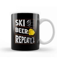 Ski You Later Awesome Skiing Pun Kupa Bardak Porselen