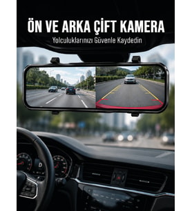 Ayna Carplay Dokunmatik Araç Multimedya Ekranı Ön Arka Kameralı