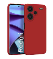 Microsonic Matte Silicone Xiaomi Redmi Note 13 Pro Plus 5G Kılıf Kırmızı (Kırmızı)