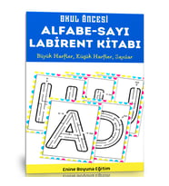 Okul Öncesi Alfabe-Sayı Labirent Kitabı