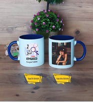 Kimyager Kupa Bardak Lacivert Fotoğraflı Kimyagere Hediye